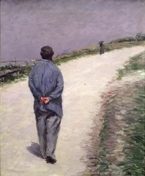 Pere Magloire tiellä Saint-Clairiin, Etretat, 1884